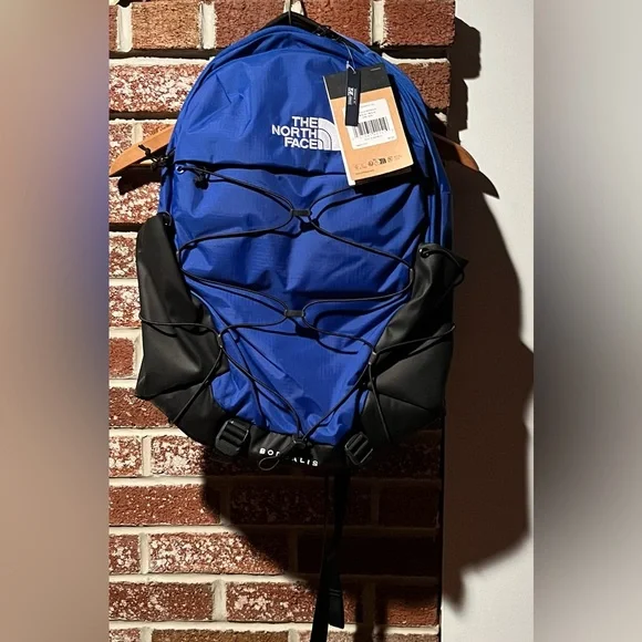 The North Face Rugged Borealis backpack in Blue and Black